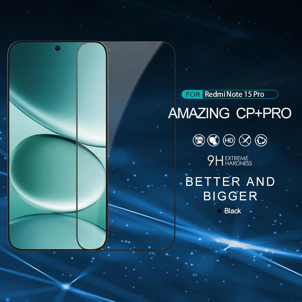 Защитное стекло с кантом NILLKIN для Xiaomi Redmi Note 15 Pro (Chinese version) (серия CP+ Pro)