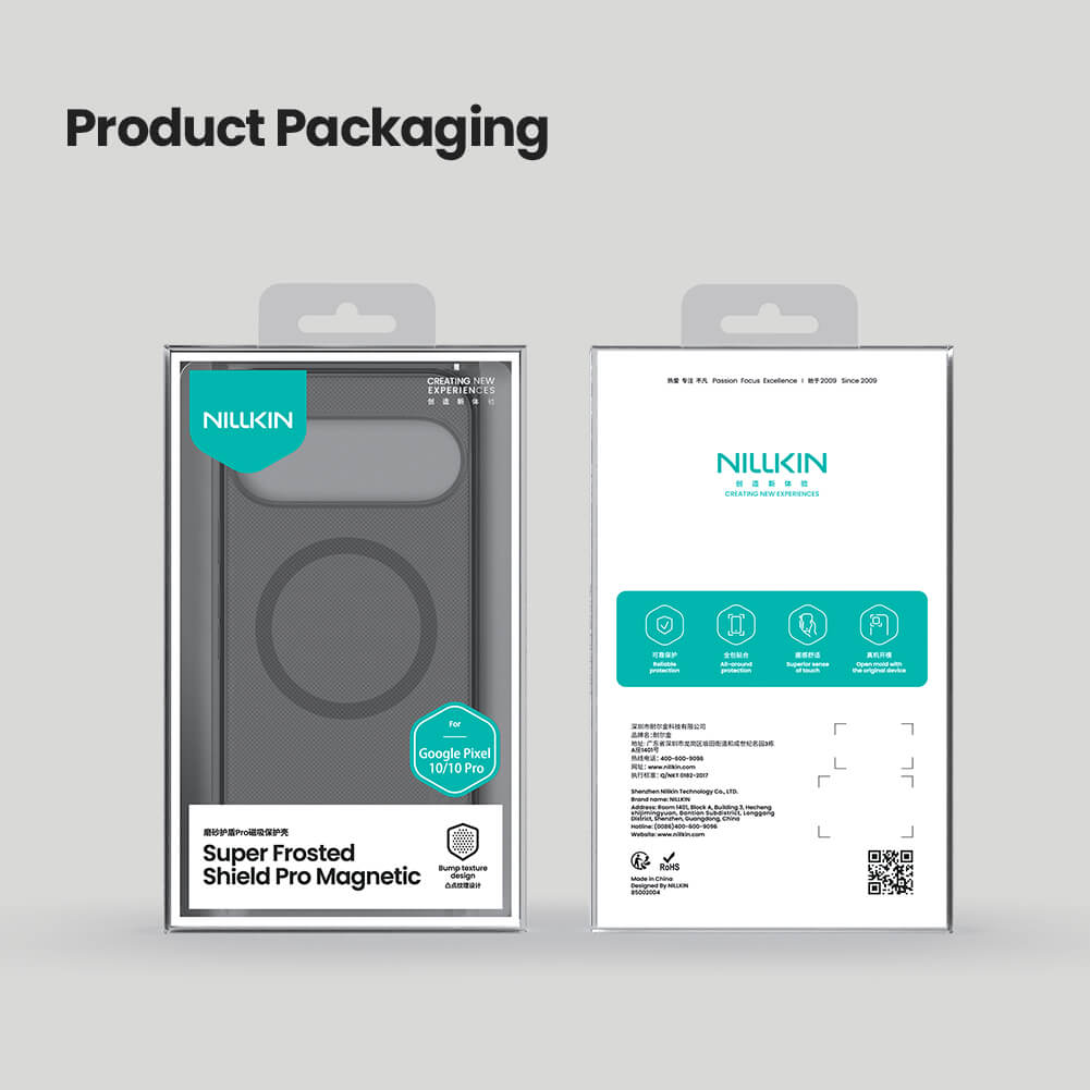 Чехол-крышка NILLKIN для Google Pixel 10, Pixel 10 Pro (серия Frosted shield Pro Magnetic case Clear version)