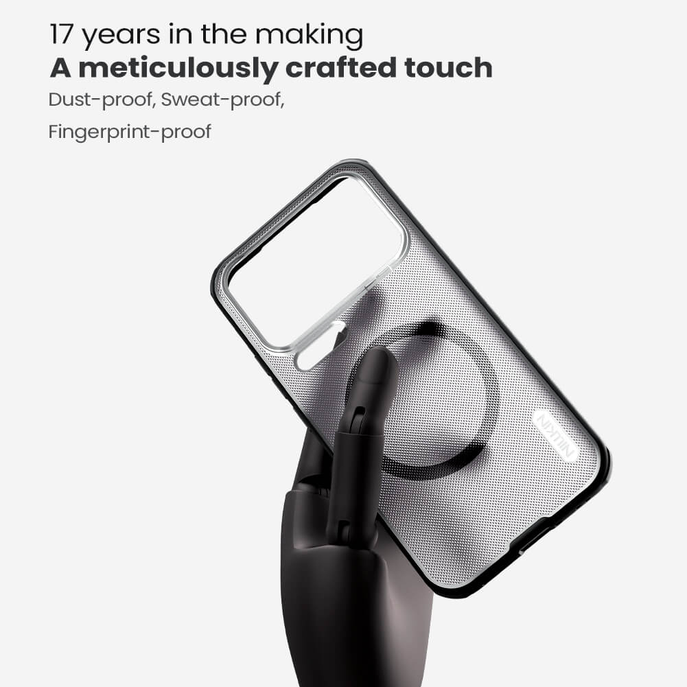 Чехол-крышка NILLKIN для Xiaomi 17 Pro Max (серия Frosted shield Pro Magnetic case Clear)