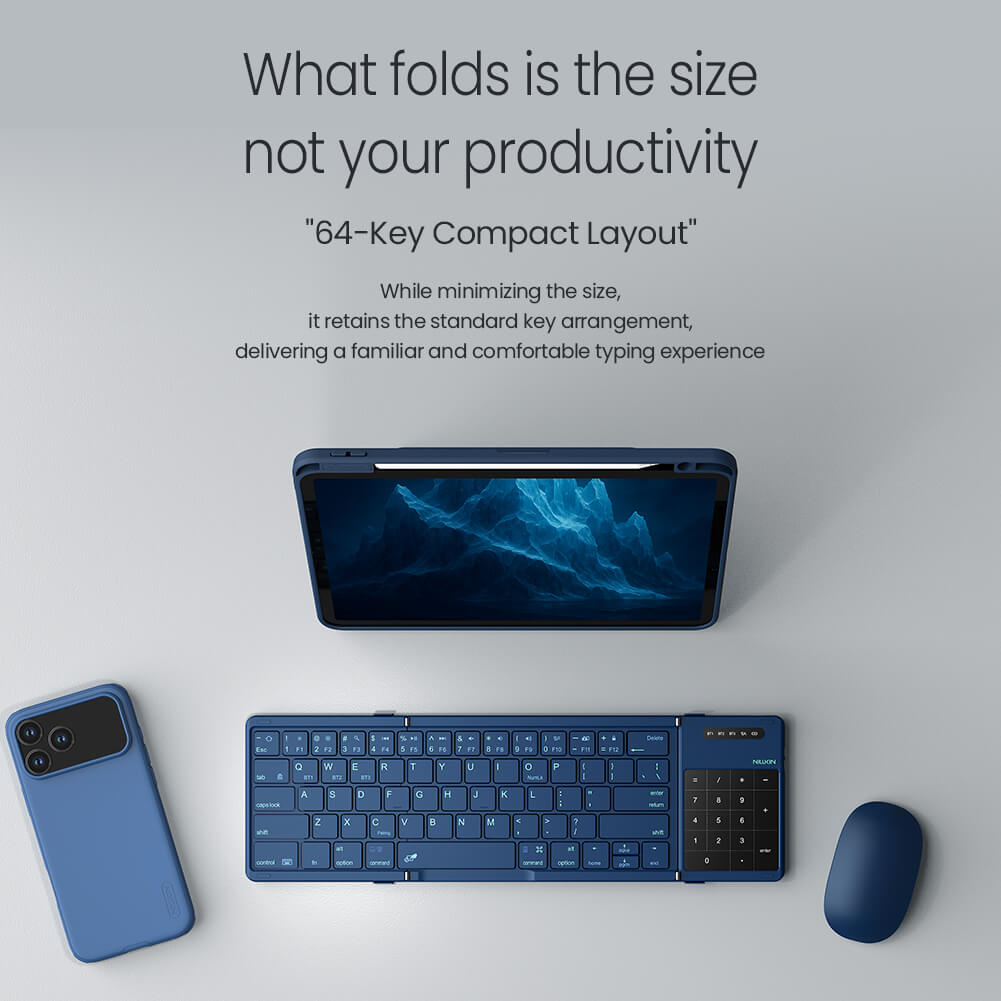 Портативная складная клавиатура Nillkin Cube Pocket Keyboard