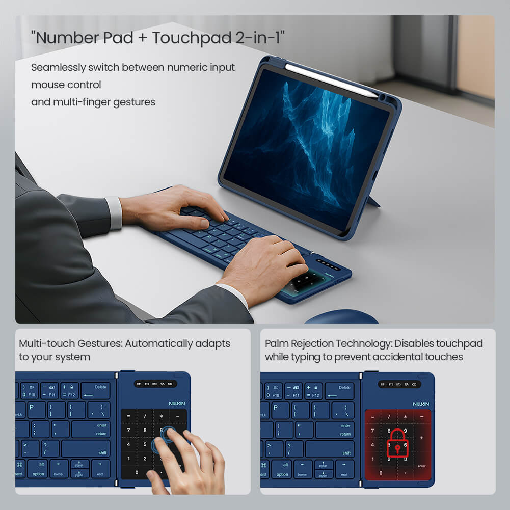 Портативная складная клавиатура Nillkin Cube Pocket Keyboard