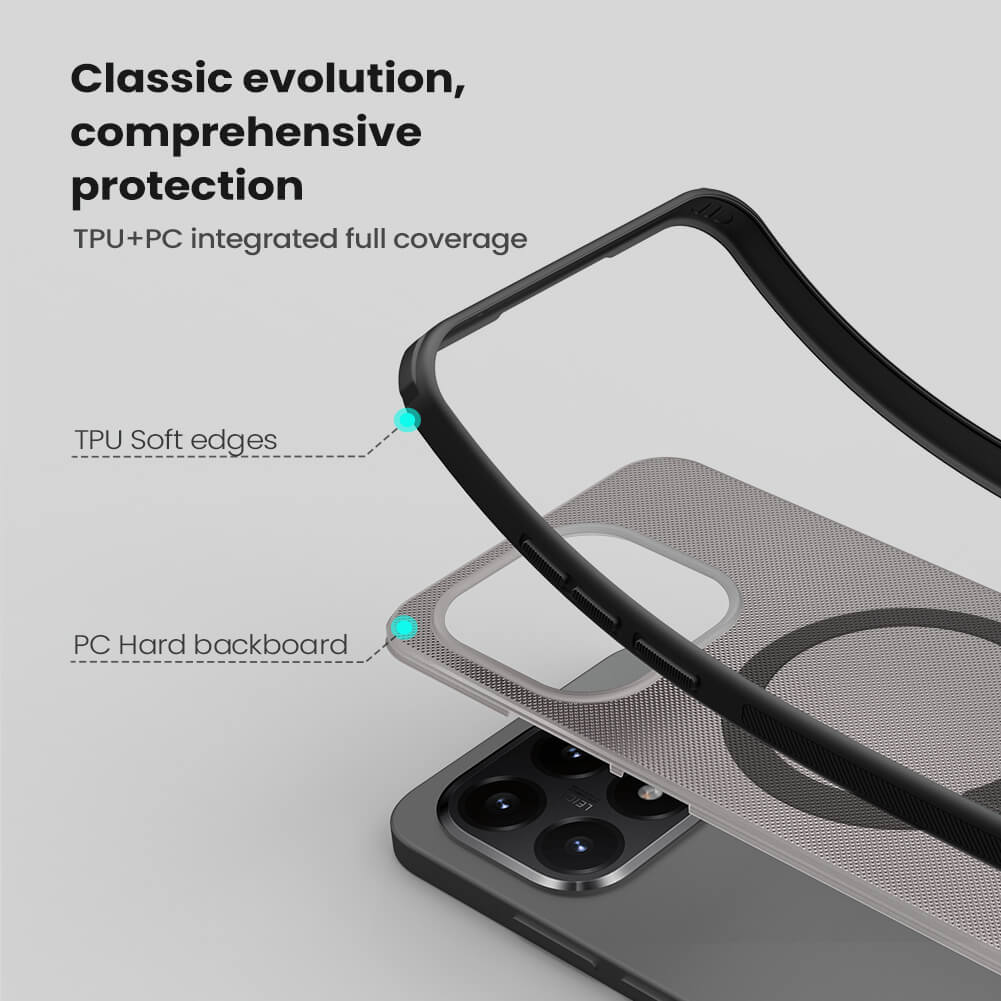Чехол-крышка NILLKIN для Xiaomi 15T (серия Frosted shield Pro Magnetic case Clear)