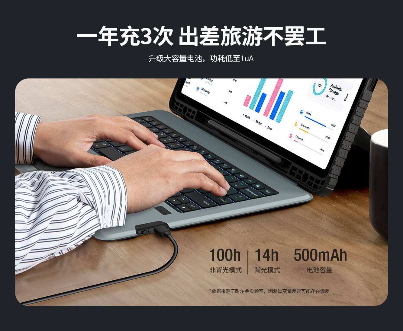 Чехол-книжка с клавиатурой NILLKIN для Samsung Galaxy Tab S10 FE Plus (Tab S10 FE+) (серия Bumper Combo Backlit Keyboard Case)