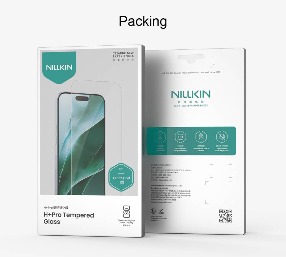 Защитное стекло NILLKIN для Oppo Find X9 (индекс H+ Pro)