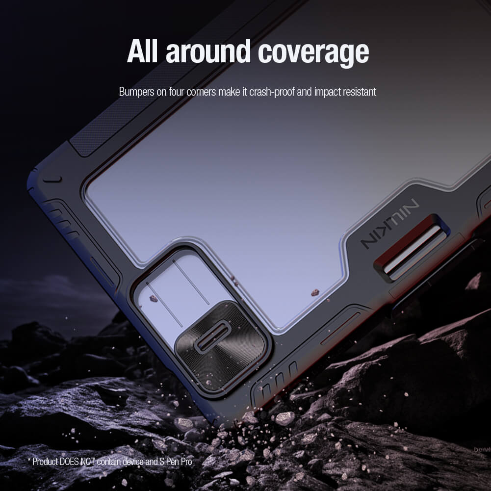 Чехол-книжка NILLKIN для Xiaomi Pad 8, Xiaomi Pad 8 Pro (серия Bumper Leather case pro Multi-angle folding style)