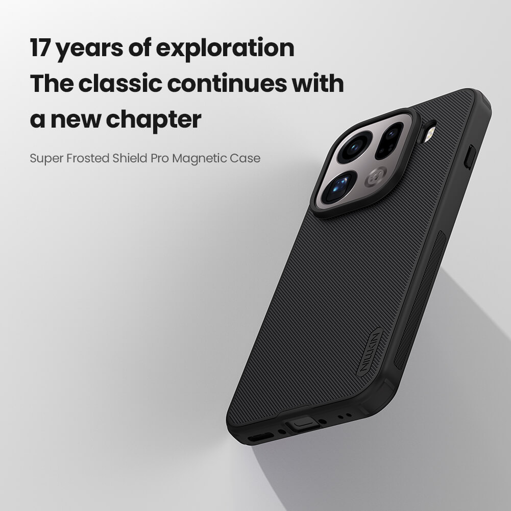 Чехол-крышка NILLKIN для Oppo Find X9 Pro (серия Frosted shield Pro Magnetic case)