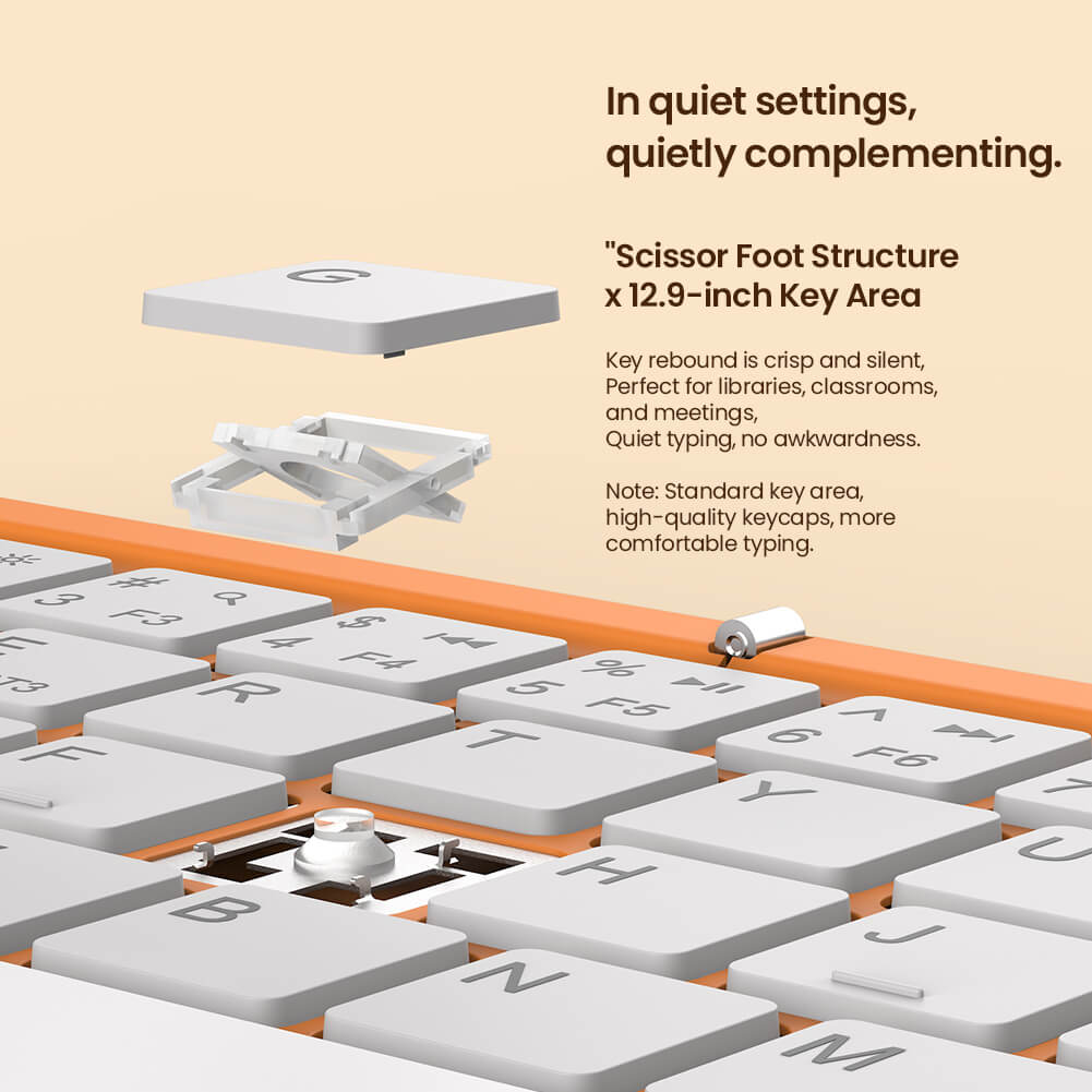 Портативная складная клавиатура Nillkin Cube Pocket Keyboard Orange edition