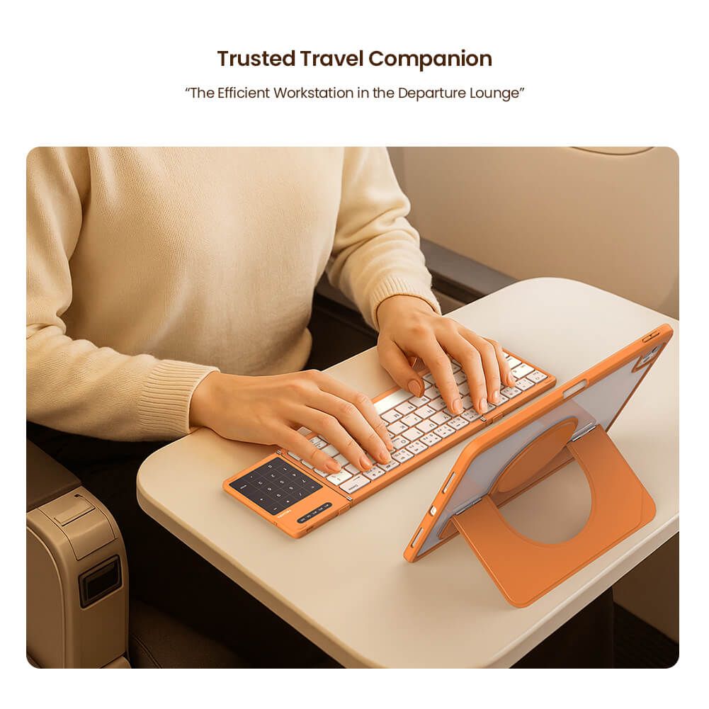 Портативная складная клавиатура Nillkin Cube Pocket Keyboard Orange edition