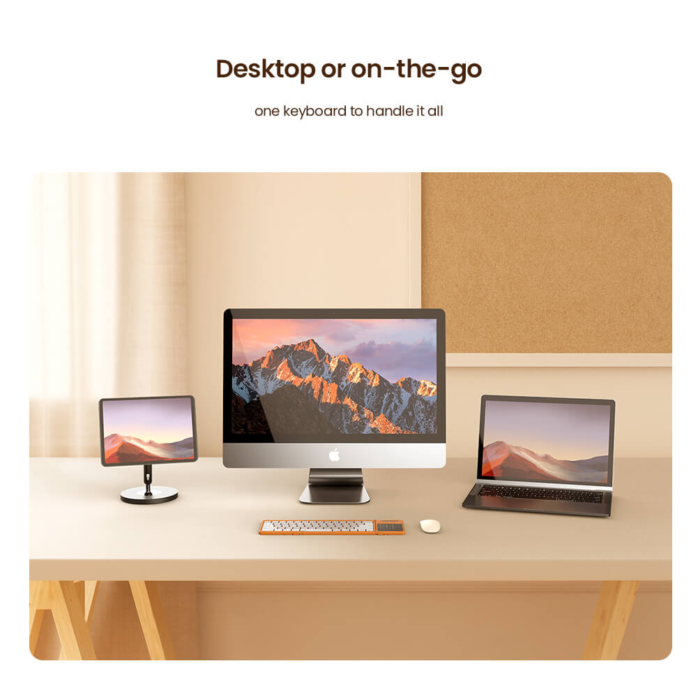 Портативная складная клавиатура Nillkin Cube Pocket Keyboard Orange edition