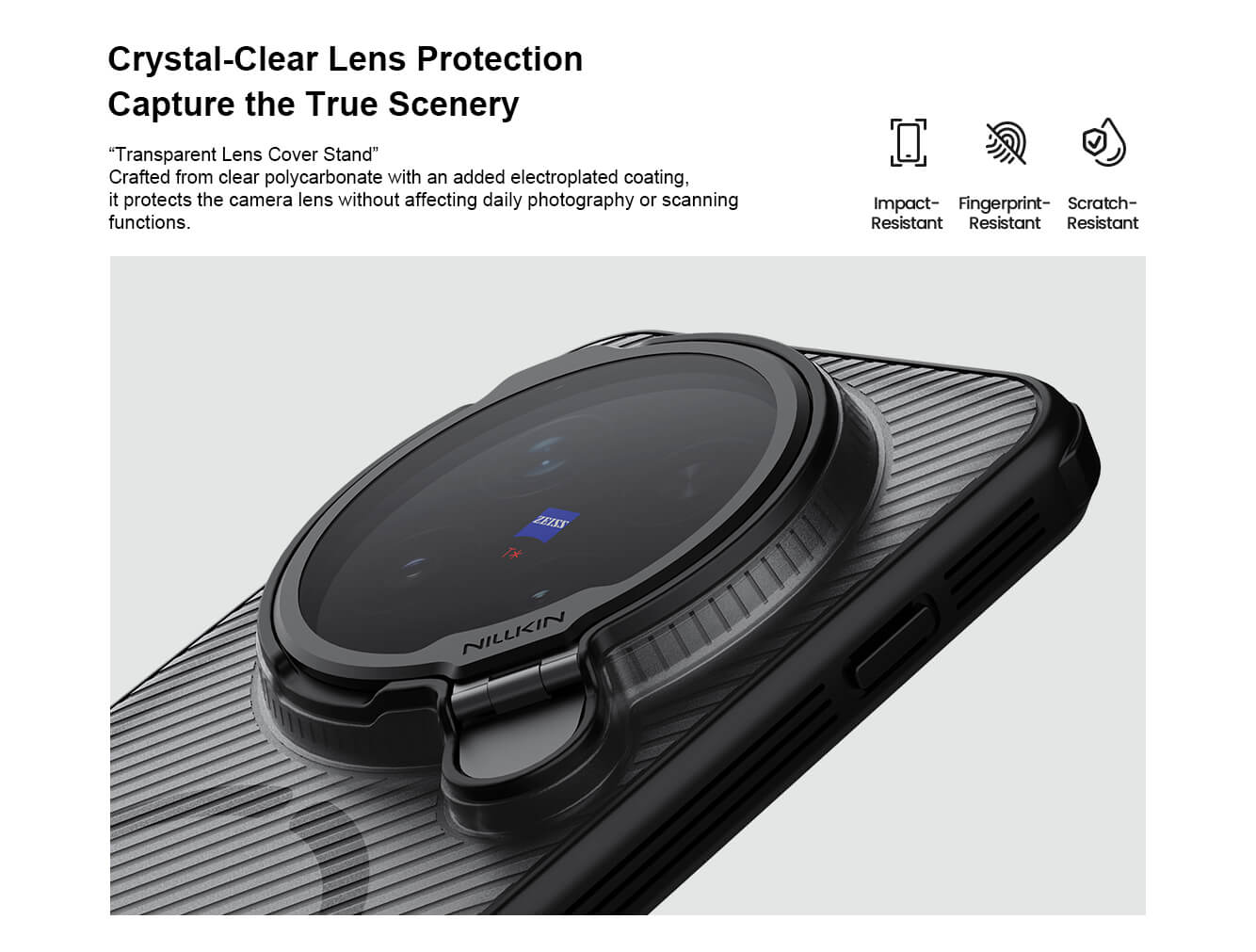 Чехол-крышка NILLKIN для Vivo X300 Pro (серия Camshield Prop Magnetic)