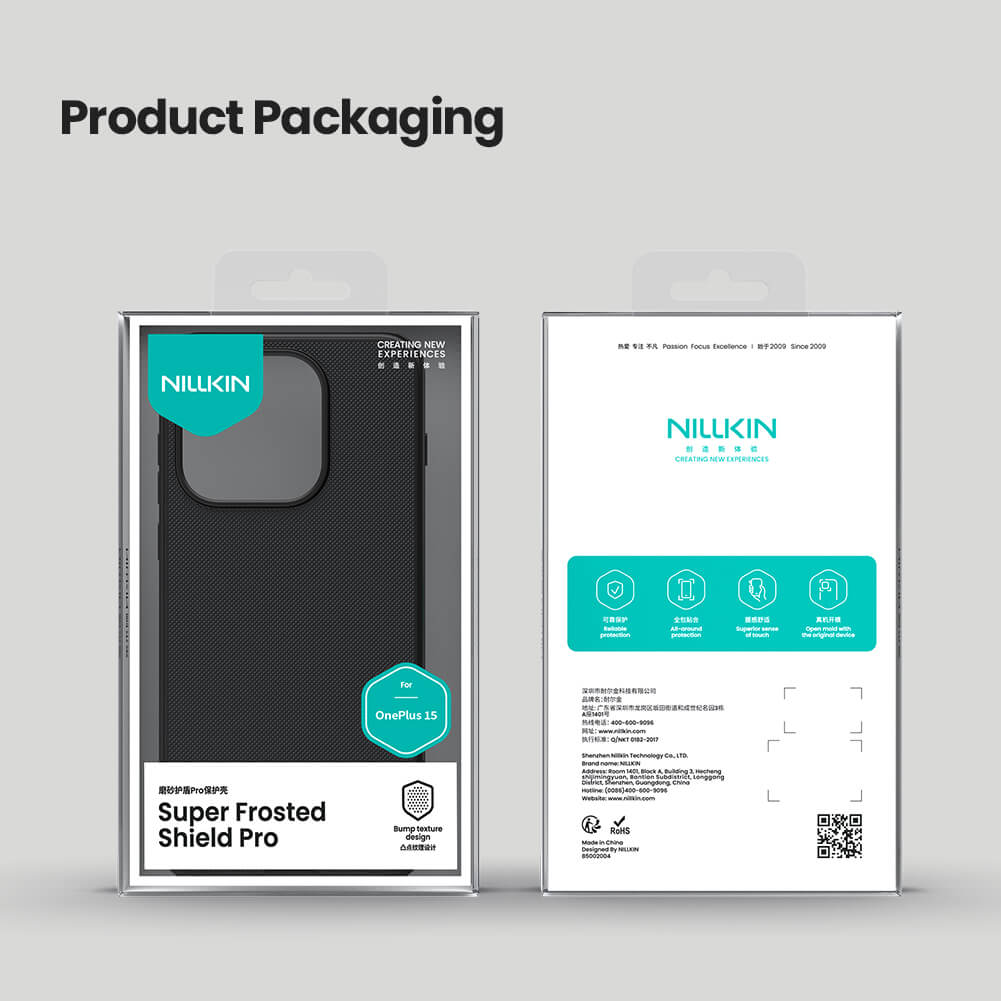 Чехол-крышка NILLKIN для Oneplus 15 (серия Frosted shield Pro)