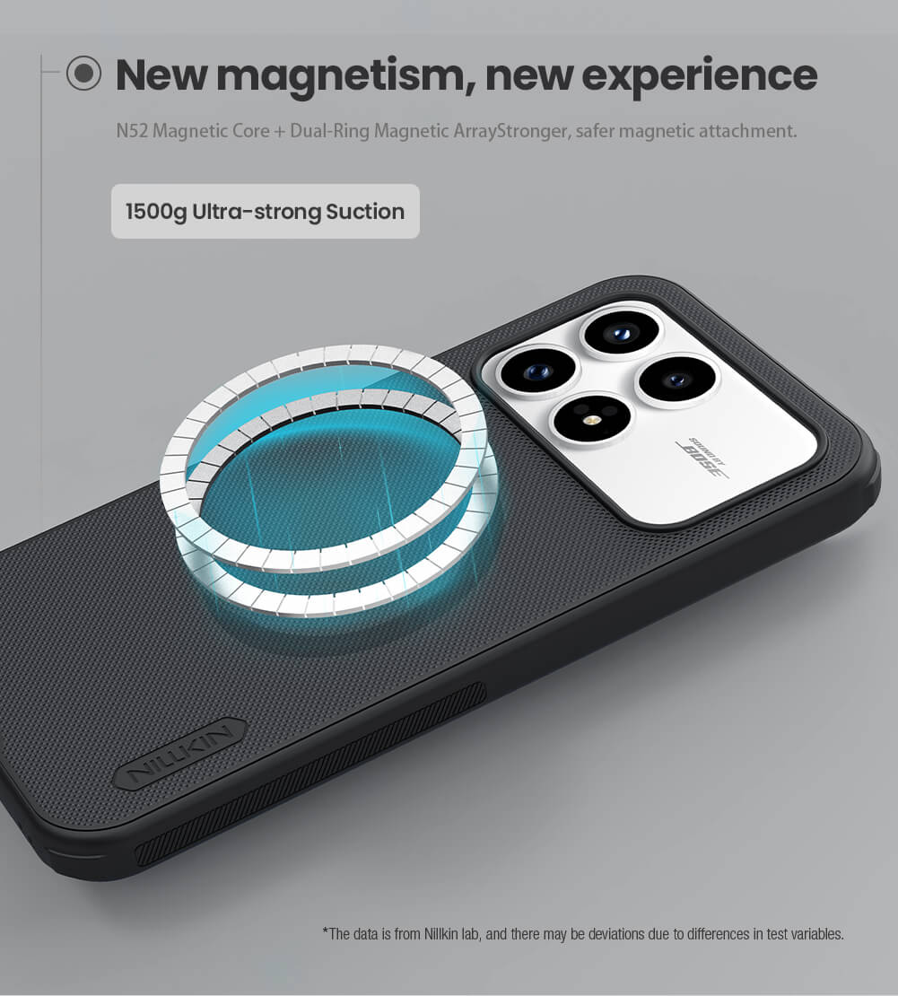 Чехол-крышка NILLKIN для Xiaomi Redmi K90, Xiaomi Poco F8 Pro (серия Frosted shield Pro Magnetic case)