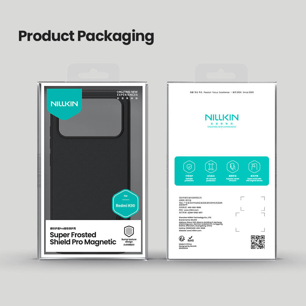 Чехол-крышка NILLKIN для Xiaomi Redmi K90, Xiaomi Poco F8 Pro (серия Frosted shield Pro Magnetic case)