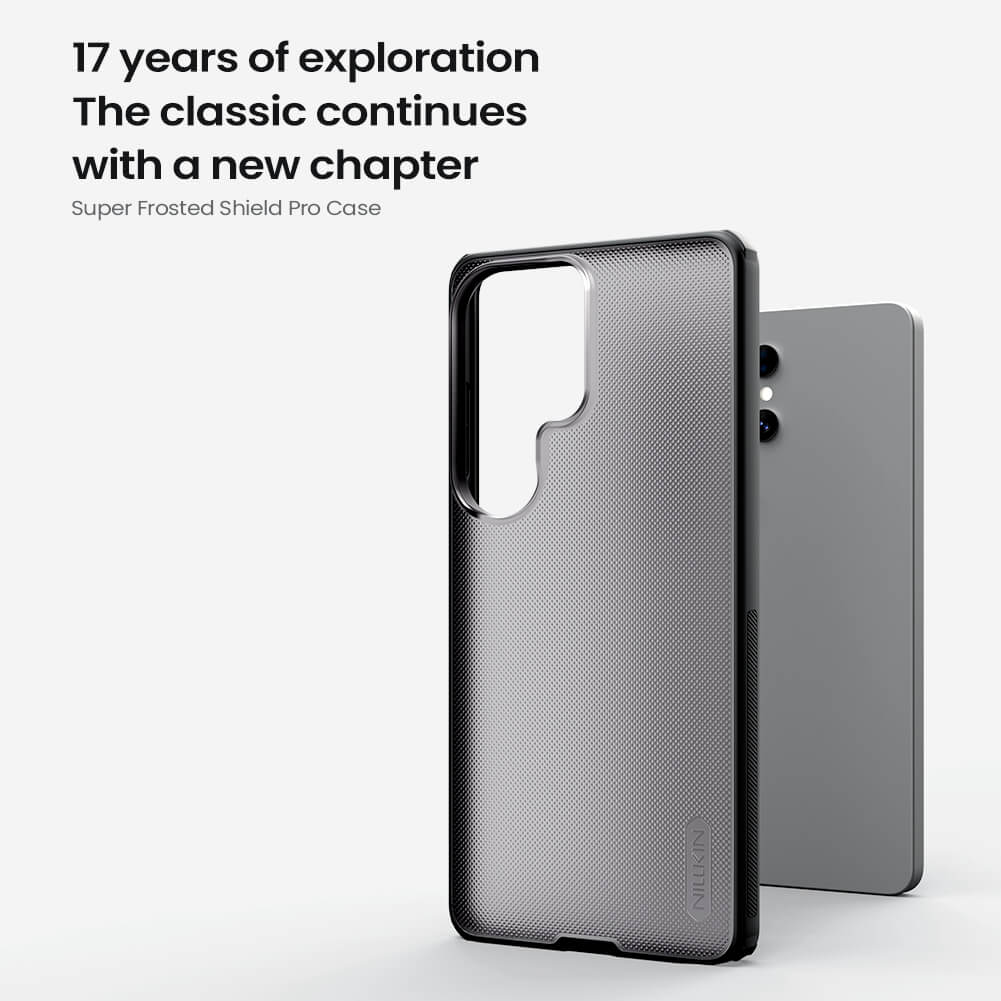 Чехол-крышка NILLKIN для Samsung Galaxy S26 Ultra (серия Frosted shield Pro Transparent Black)