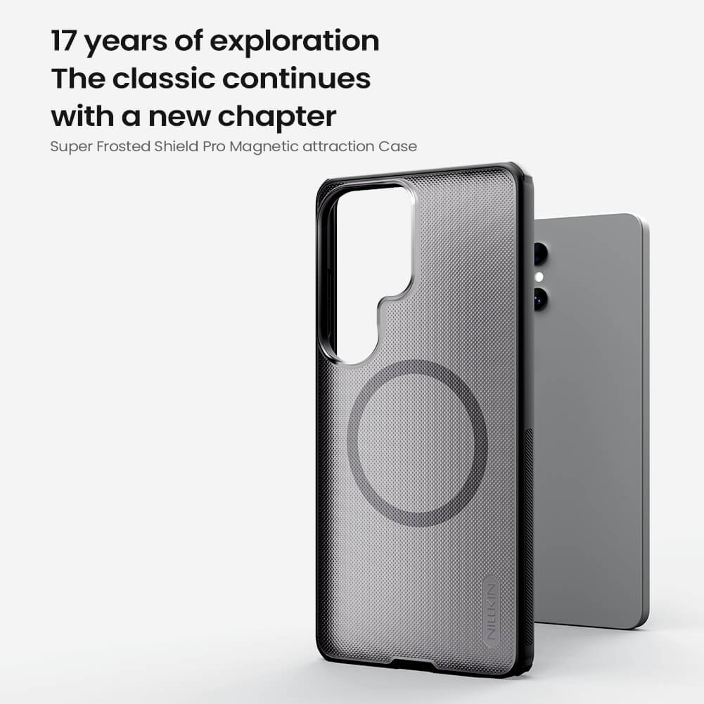 Чехол-крышка NILLKIN для Samsung Galaxy S26 Ultra (серия Frosted shield Pro Magnetic case Clear)