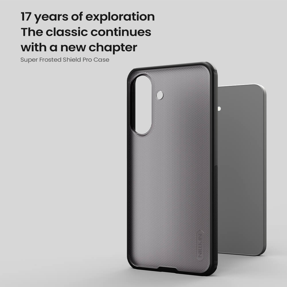 Чехол-крышка NILLKIN для Samsung Galaxy A37 (серия Frosted shield Pro Transparent Black)