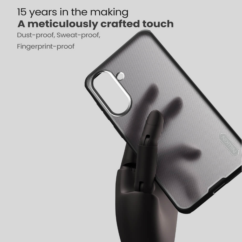 Чехол-крышка NILLKIN для Samsung Galaxy A37 (серия Frosted shield Pro Transparent Black)