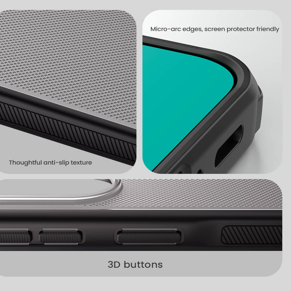 Чехол-крышка NILLKIN для Samsung Galaxy A37 (серия Frosted shield Pro Transparent Black)