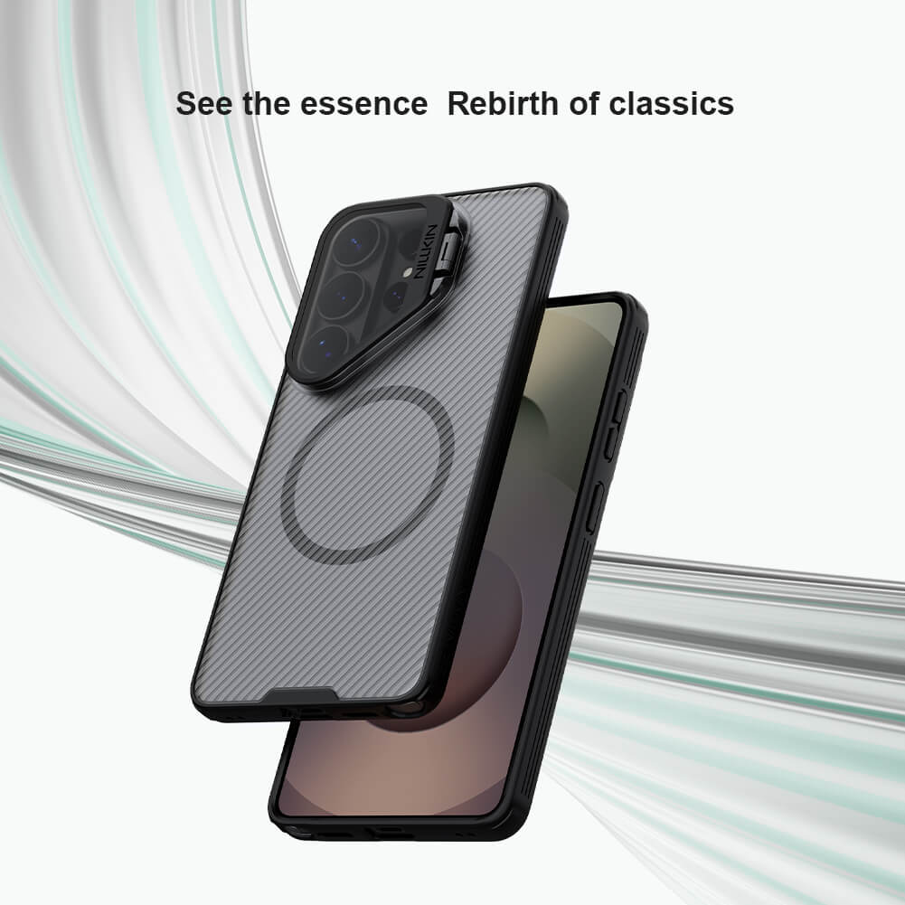 Чехол-крышка NILLKIN для Samsung Galaxy S26 Plus (Galaxy S26+) (серия Frosted shield Pro Transparent Black)