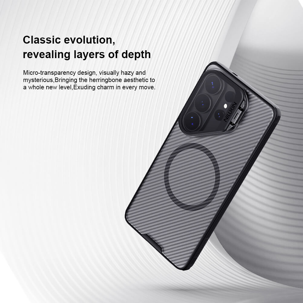 Чехол-крышка NILLKIN для Samsung Galaxy S26 Plus (Galaxy S26+) (серия Frosted shield Pro Transparent Black)