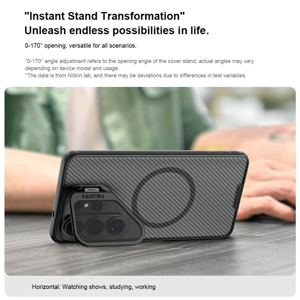 Чехол-крышка NILLKIN для Samsung Galaxy S26 Plus (Galaxy S26+) (серия Frosted shield Pro Transparent Black)