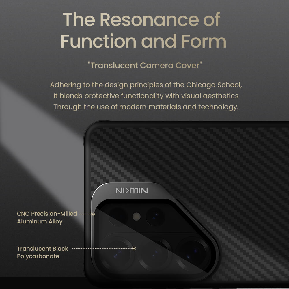 Чехол-крышка NILLKIN для Samsung Galaxy S26 Ultra (серия CarboProp Magnetic MagSafe Transparent Lens Guard Edition)