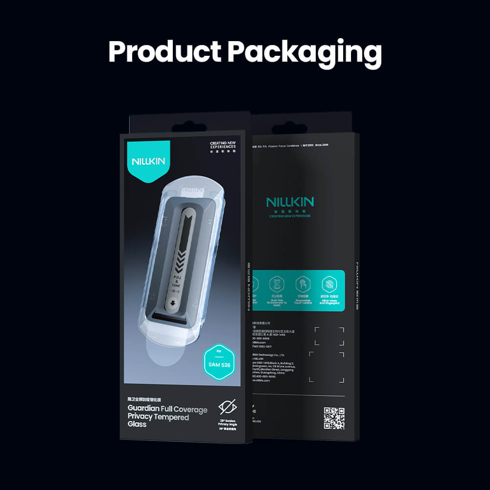Защитное стекло с кантом NILLKIN для Samsung Galaxy S26 (серия Guardian)