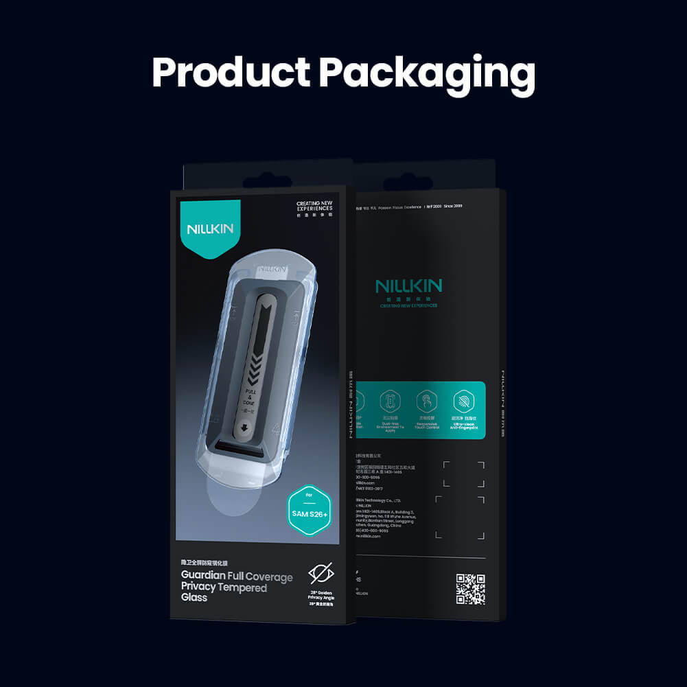Защитное стекло с кантом NILLKIN для Samsung Galaxy S26 Plus (Galaxy S26+) (серия Guardian)