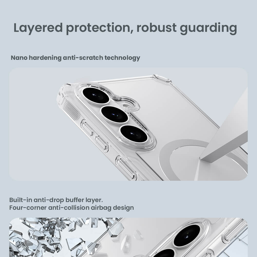 Силиконовый чехол NILLKIN для Samsung Galaxy S26 Plus (Galaxy S26+) (серия Nature TPU Pro Magnetic)