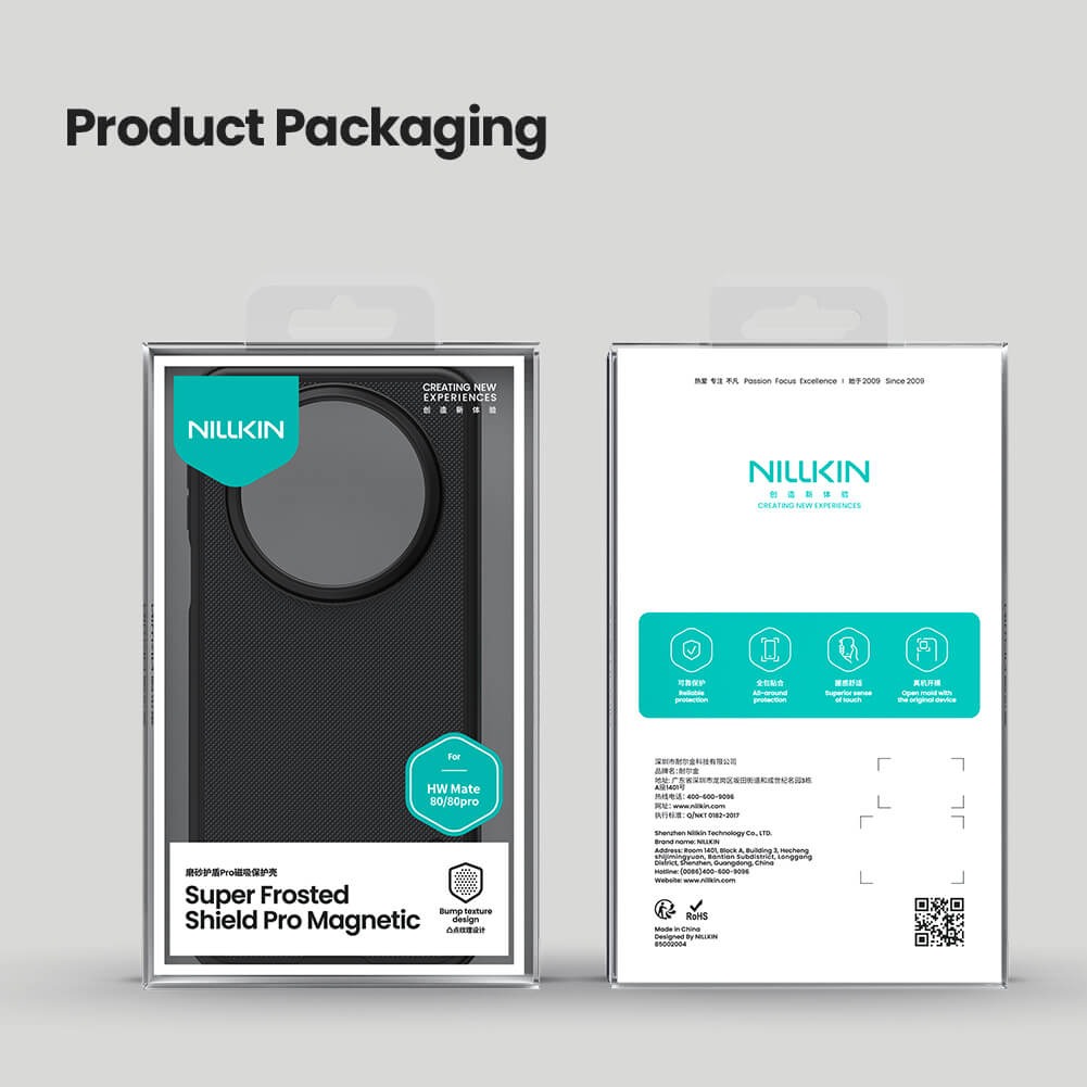 Чехол-крышка NILLKIN для Huawei Mate 80, Mate 80 Pro (серия Frosted shield Pro Magnetic case)