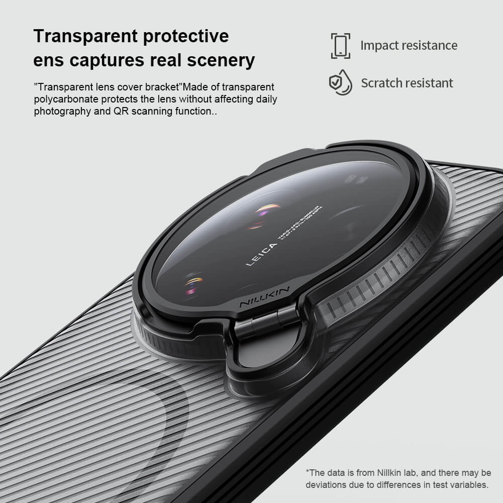 Чехол-крышка NILLKIN для Xiaomi 17 Ultra (серия Camshield Prop Magnetic Transparent Lens)