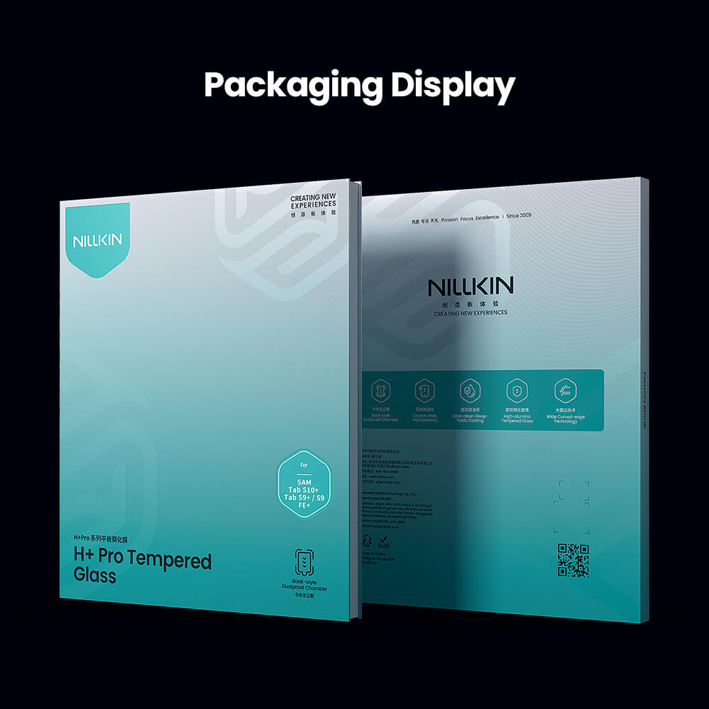 Защитное стекло NILLKIN для Samsung Galaxy Tab S10 Plus (S10+), Tab S9 Plus (S9+), Tab S9 Fan Edition Plus (S9 FE+) (индекс H+ Pro)